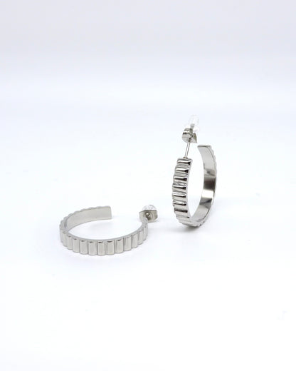 Silver Plated Modern Earrings