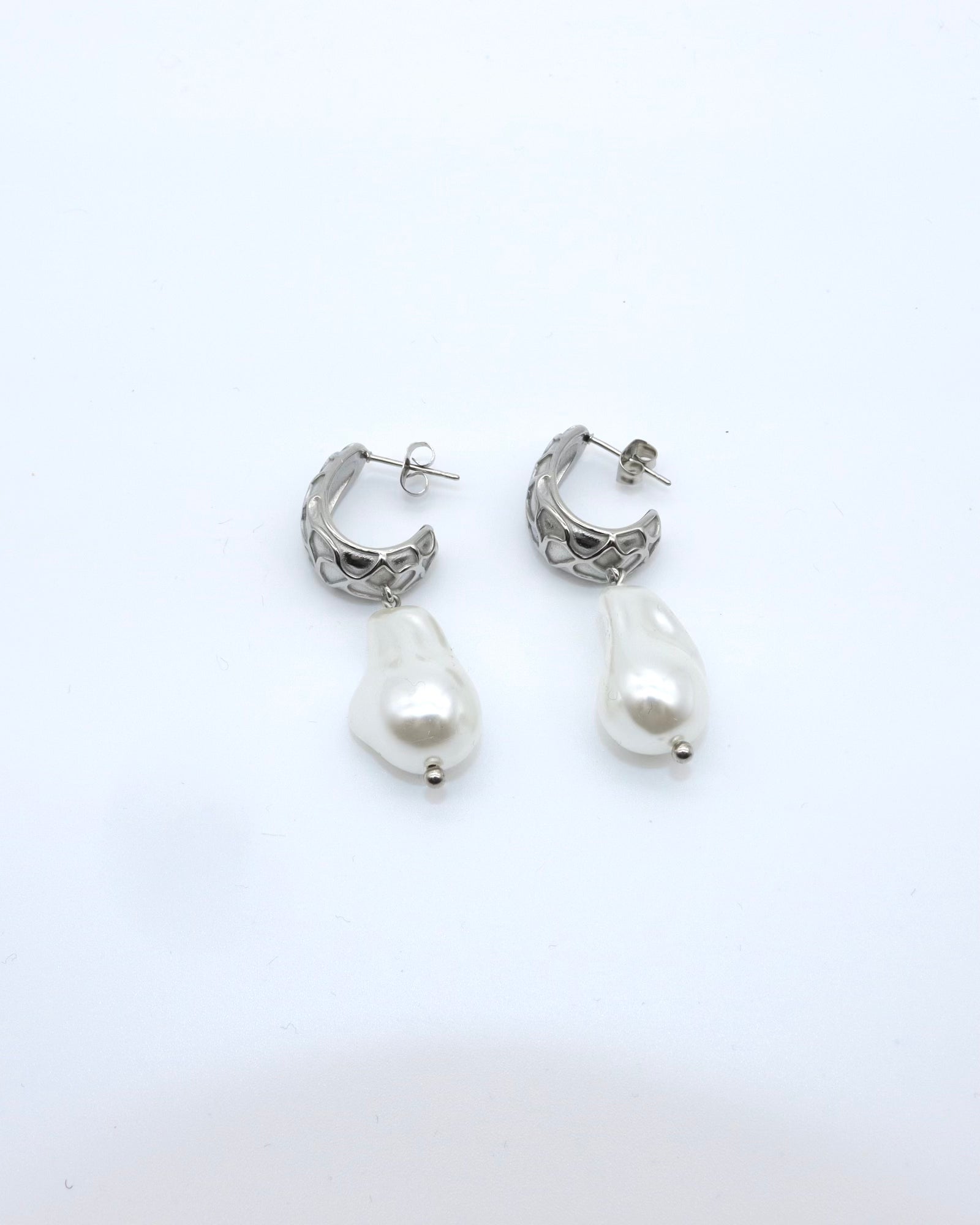 Silver Plated Pearl Earrings