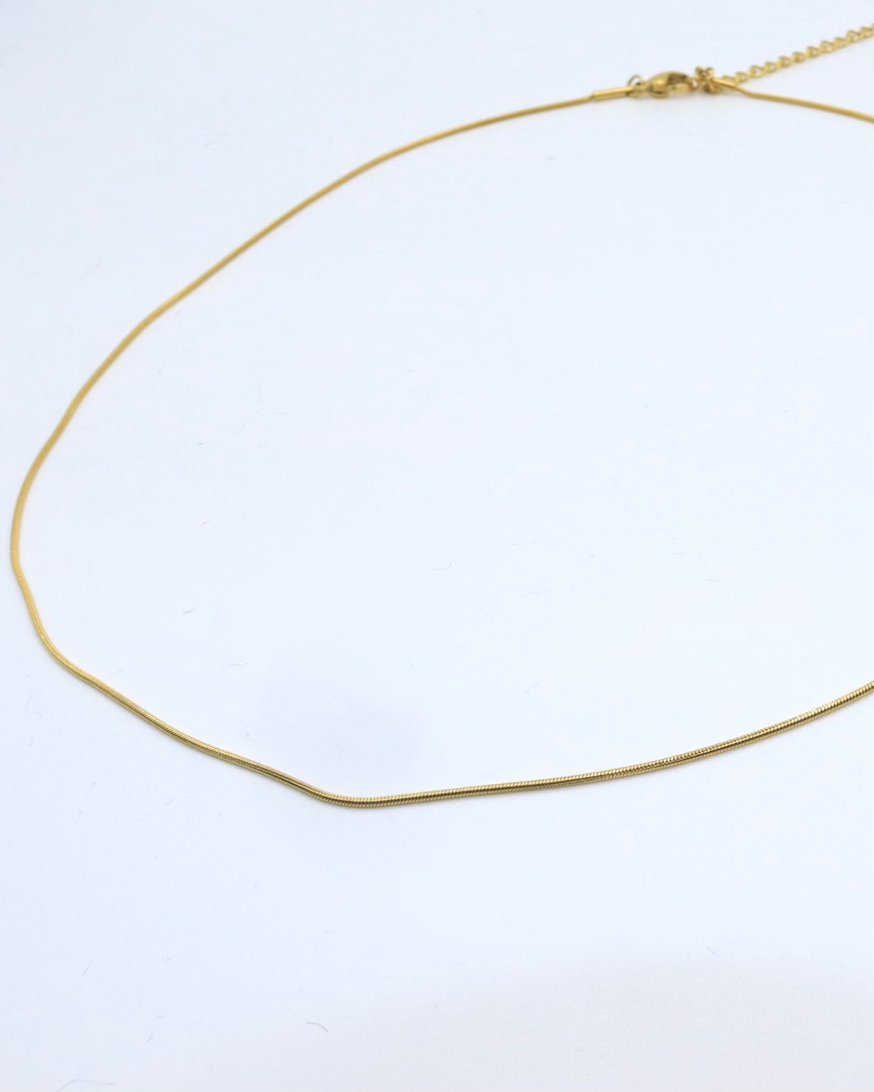 18K Gold Plated Adjustable Thin Necklace